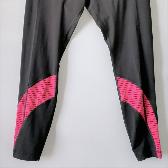 Soma Sport Womens Black High Rise Activewear Sport Legging Mesh Detail Size M - Picture 2 of 4